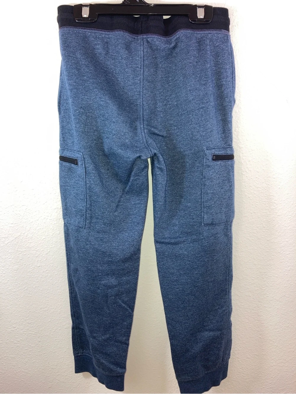 Old Navy Boys Blue Jogger Pants Size M 8 Zip Cargo Pockets